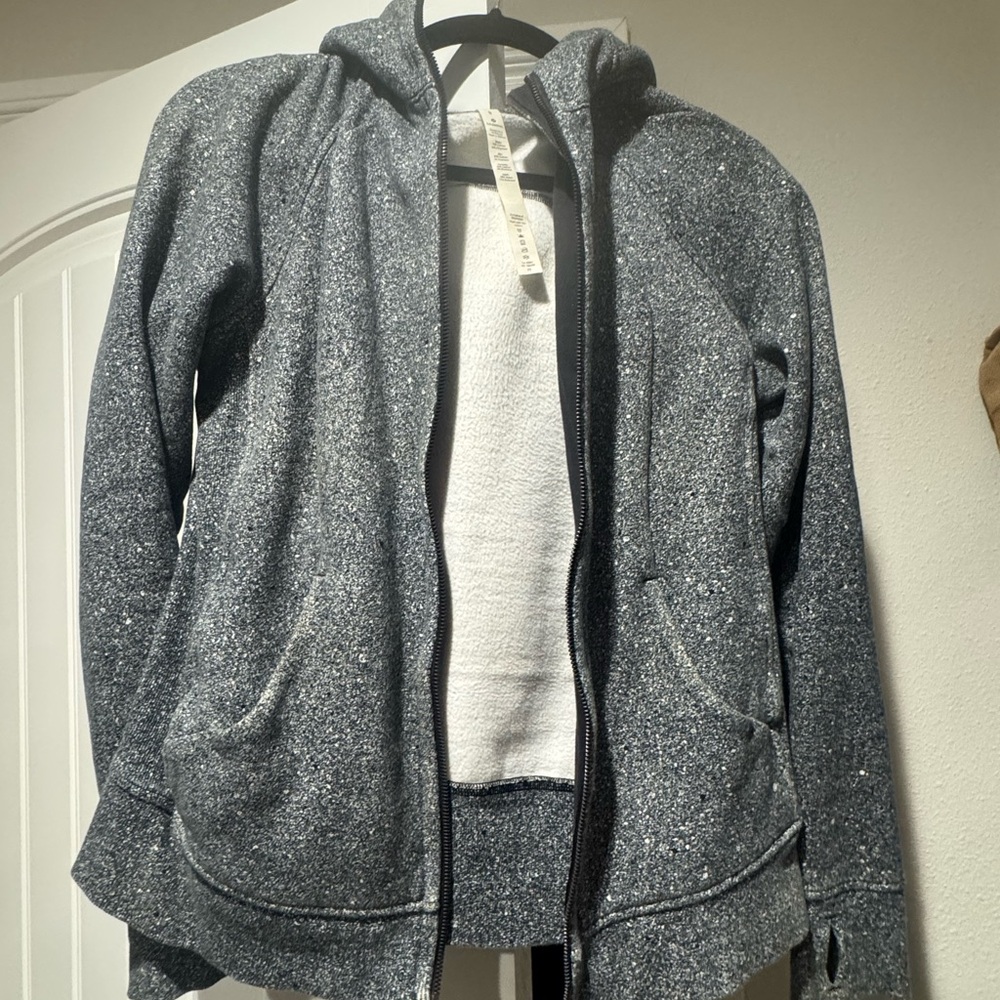 Lululemon Athletica Black and White Zip-Up Jacket